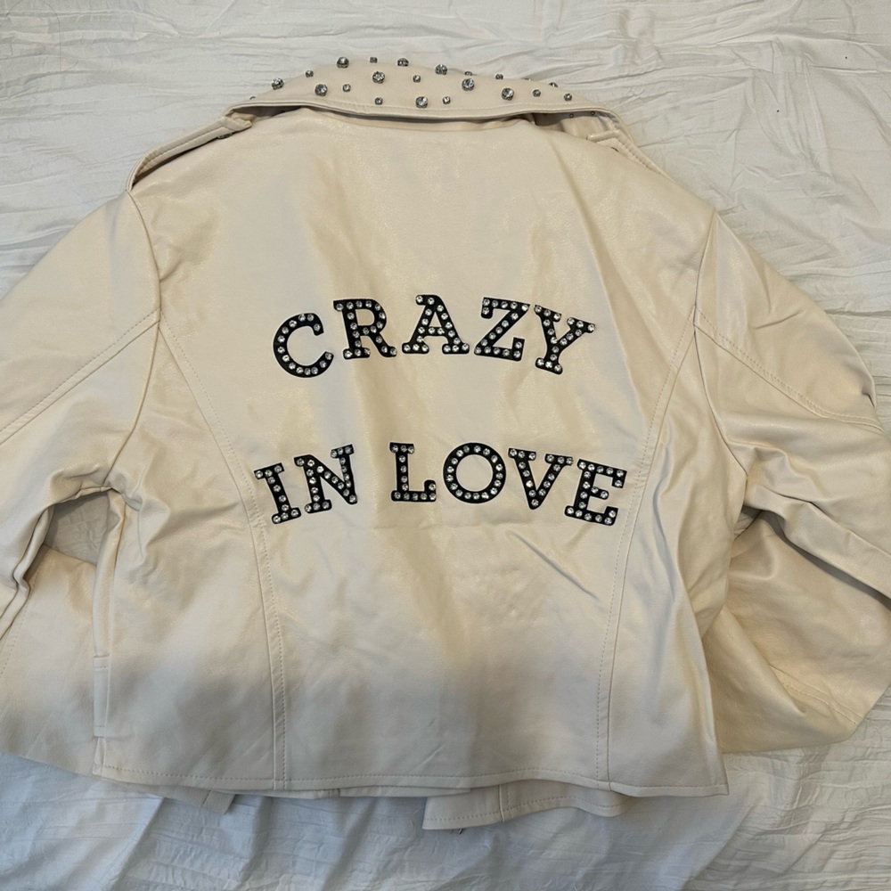 12th Tribe Cream Studded Jacket